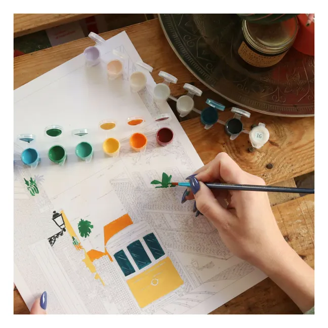 Number painting kit - Lisbon Tram by Vero Illustrates