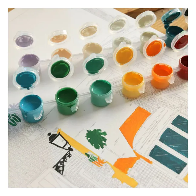 Number painting kit - Lisbon Tram by Vero Illustrates