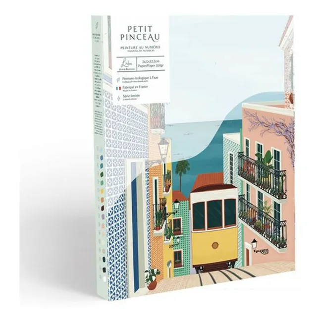 Kit de peinture au numéro - Lisbon Tram par Vero Illustrates
