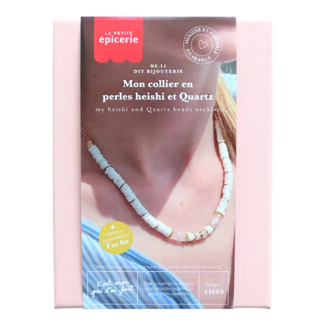 DIY-Kit - Meine Halskette aus Heishi-Perlen und Quarz