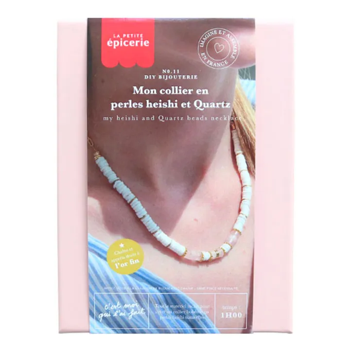 Kit DIY - Mon collier en perles heishi et quartz- Image produit n°0