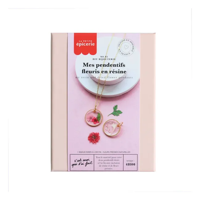 DIY-Kit - Meine blumigen Anhänger aus Harz