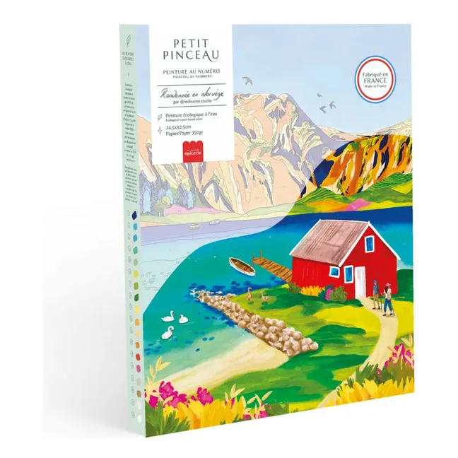 Number painting kit - Norway by Nolwenn Studio