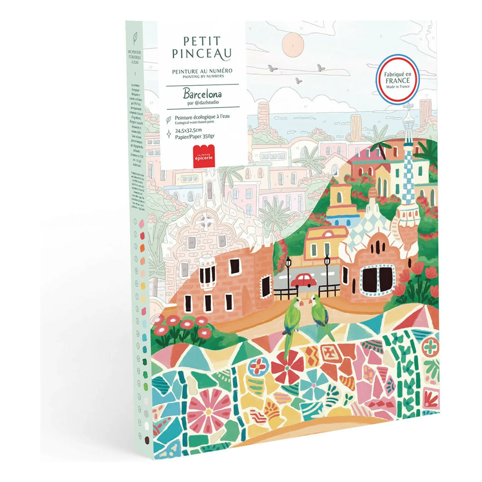 La Petite Épicerie Multicoloured Number Painting Kit - Barcelona By Dazlstudio