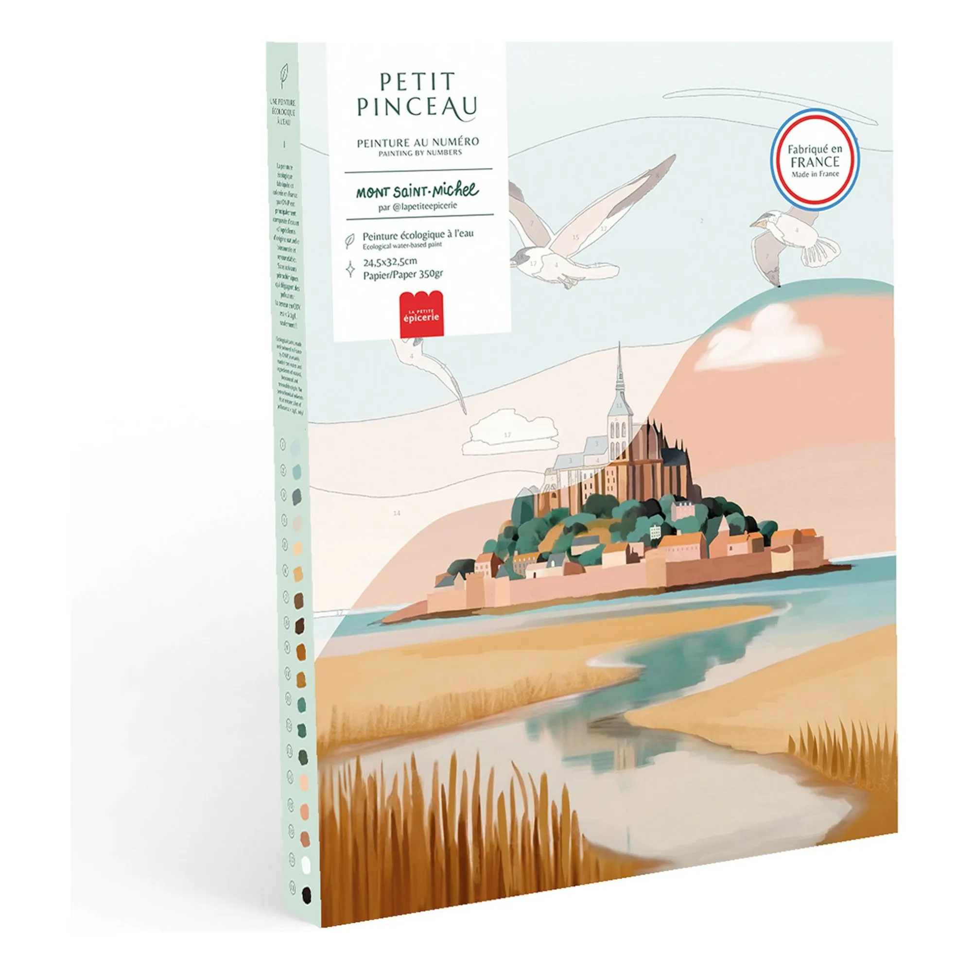 La Petite Épicerie Multicoloured Numbered Painting Kit - Mont Saint-Michel By La Petite Epicerie