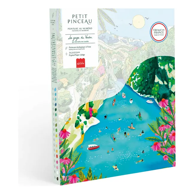 Kit de peinture au numéro - Les Gorges du Verdon par Nolwenn Studio