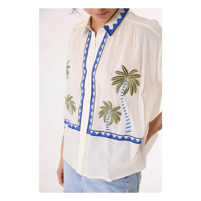 Camisa bordada Ali Jungle | Crudo