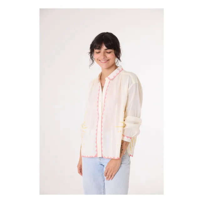 Camisa bordada Ali Sunshine | Crudo