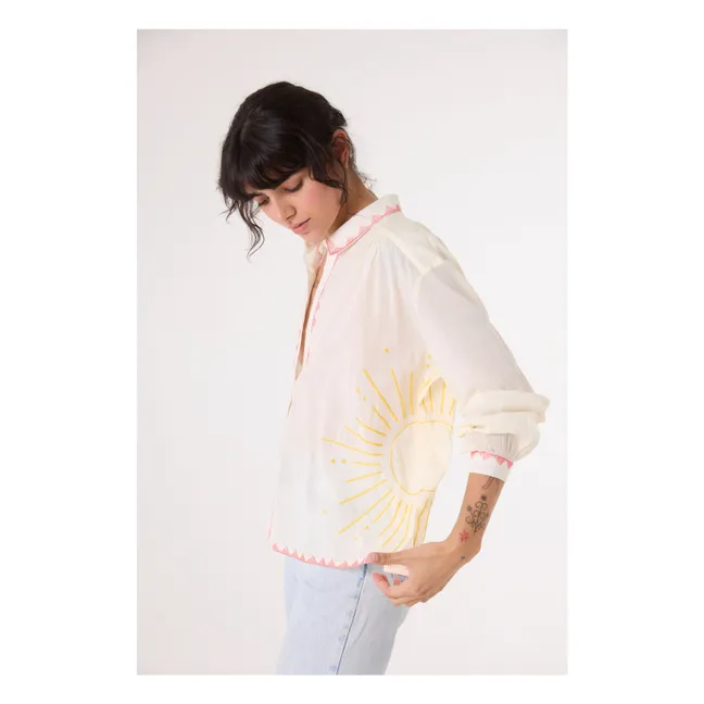 Camisa bordada Ali Sunshine | Crudo