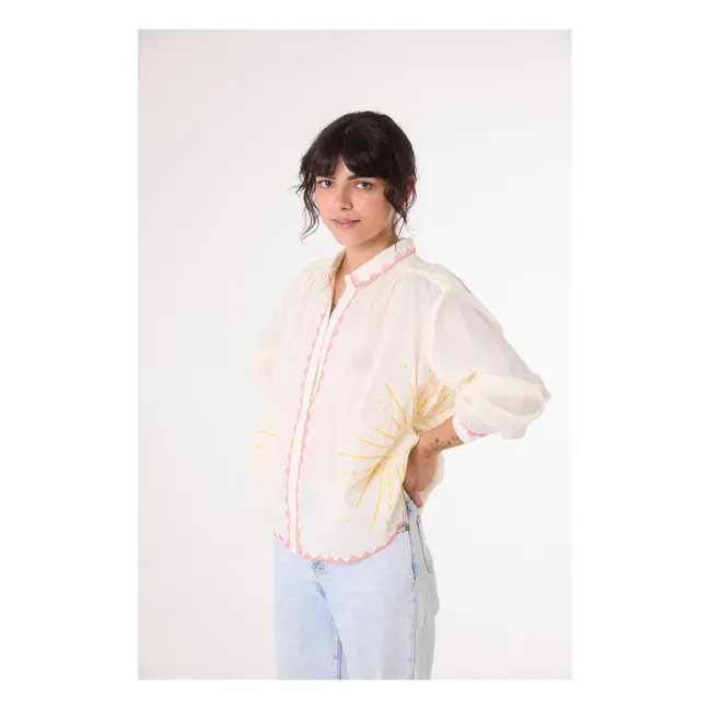 Camisa bordada Ali Sunshine | Crudo