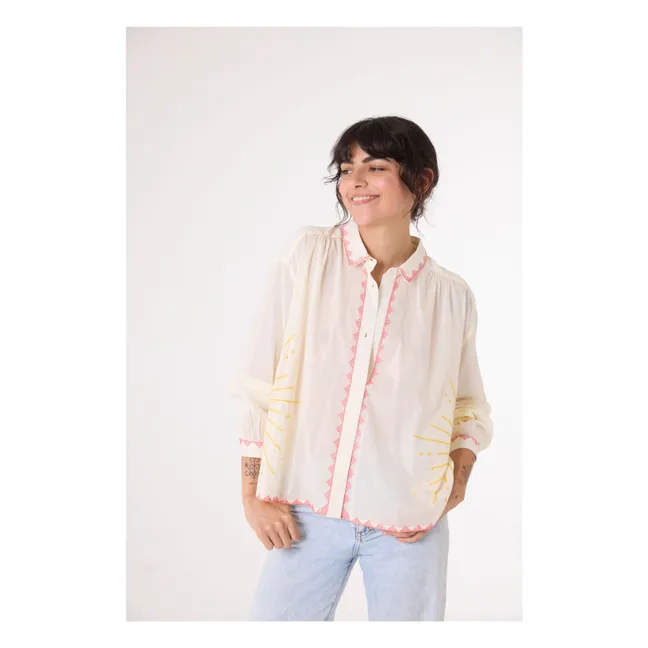 Camisa bordada Ali Sunshine | Crudo