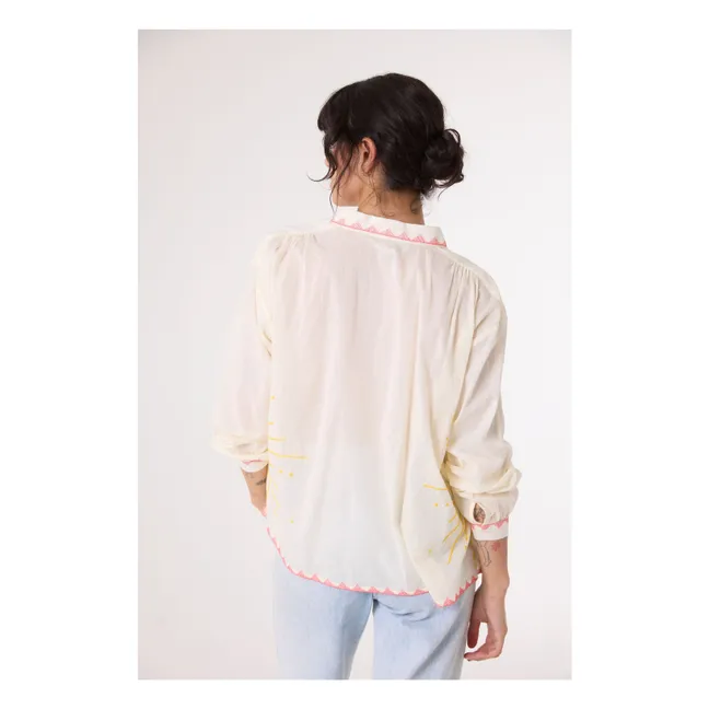 Camisa bordada Ali Sunshine | Crudo