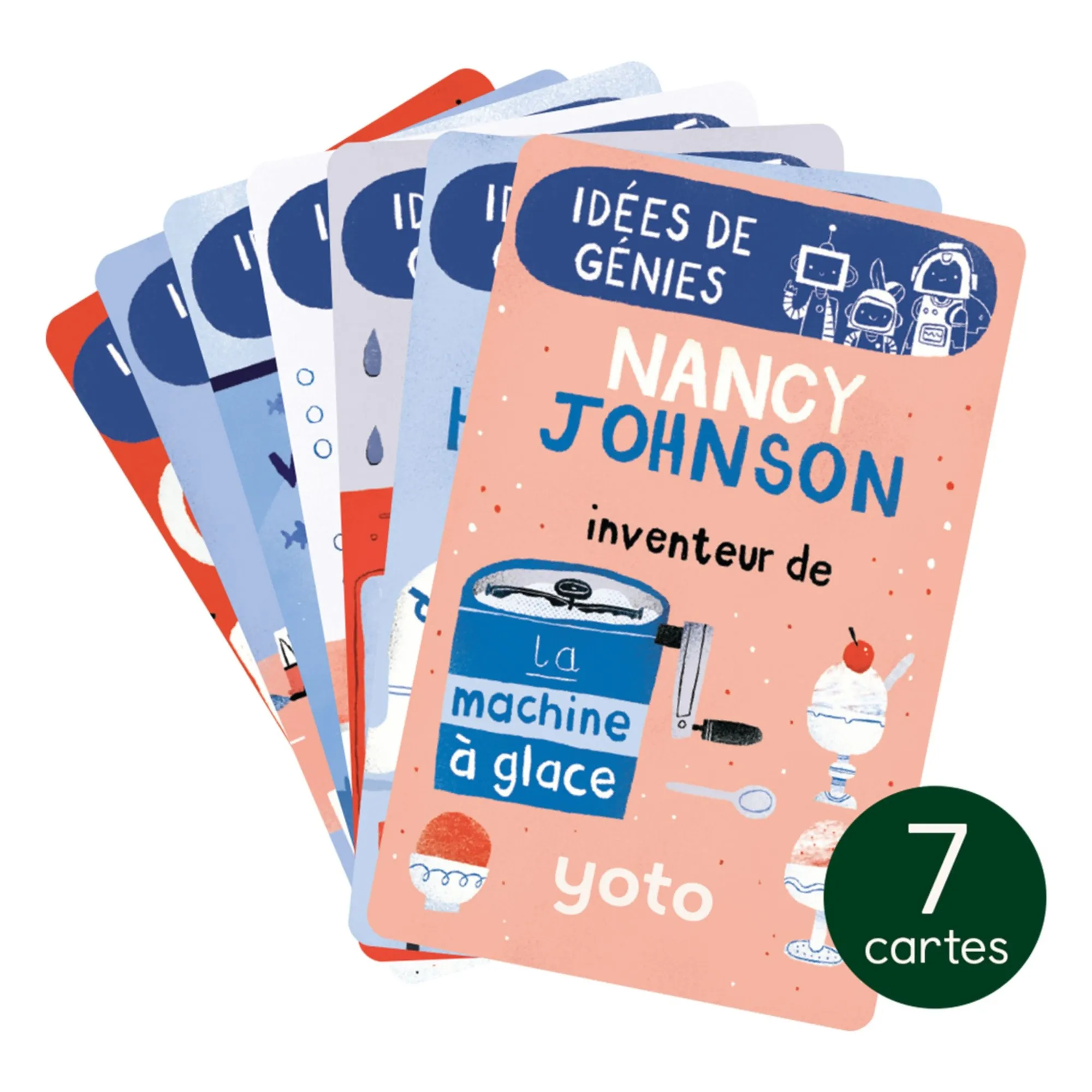 Yoto Player - Cartes Explorobots : Idées de génies - Pack de 7 (Yoto Player) - Couverture