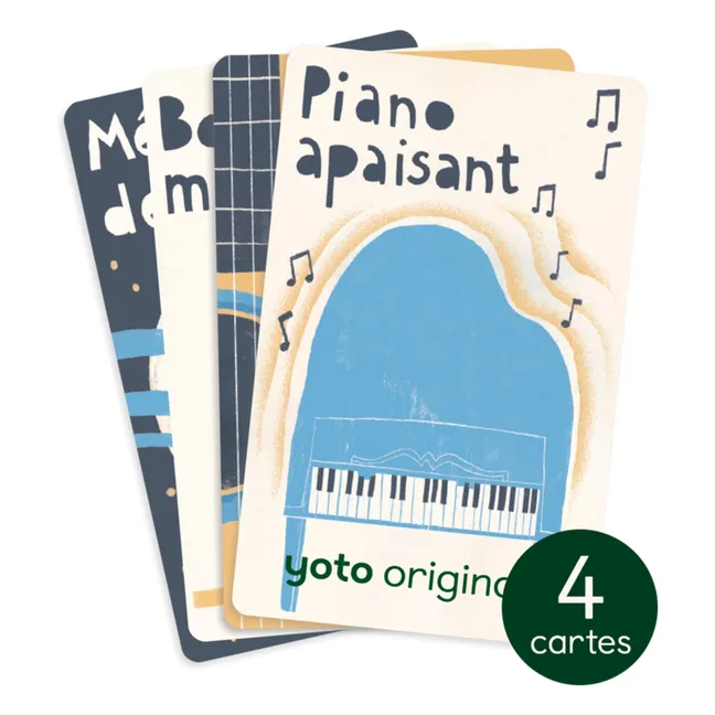 Karten Musik zum Einschlafen - 4er-Pack