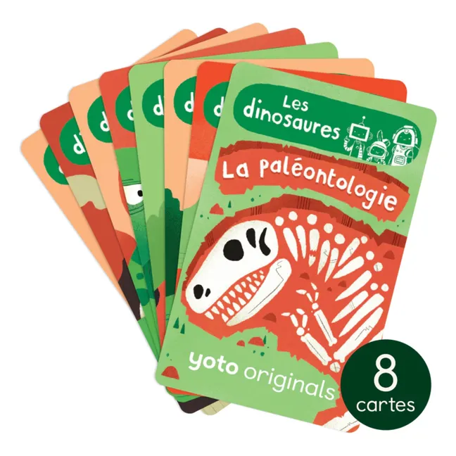Explorobots Karten: Die Dinosaurier - 8er Pack