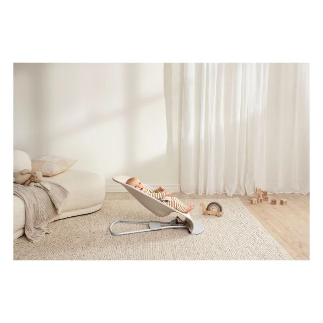 Tumbona Bliss de punto jaspeado | Beige
