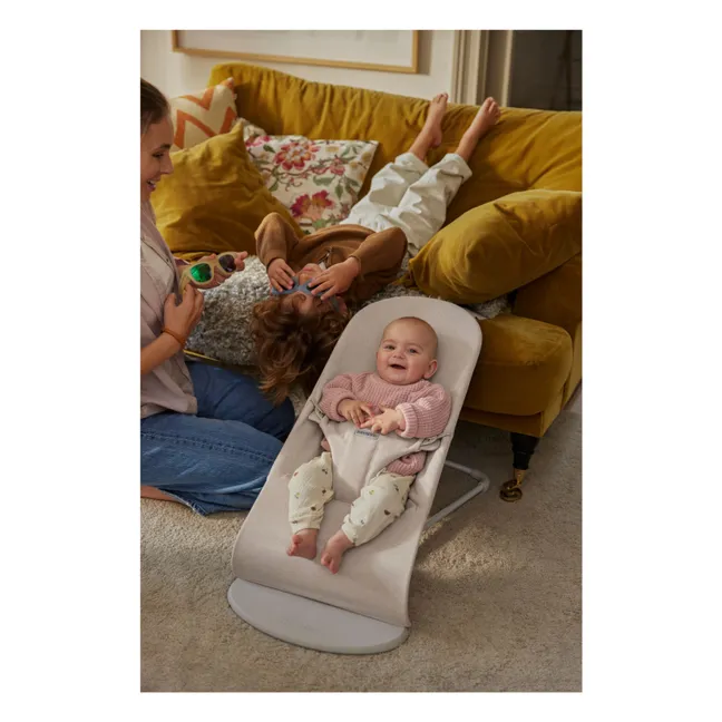 Tumbona Bliss de punto jaspeado | Beige