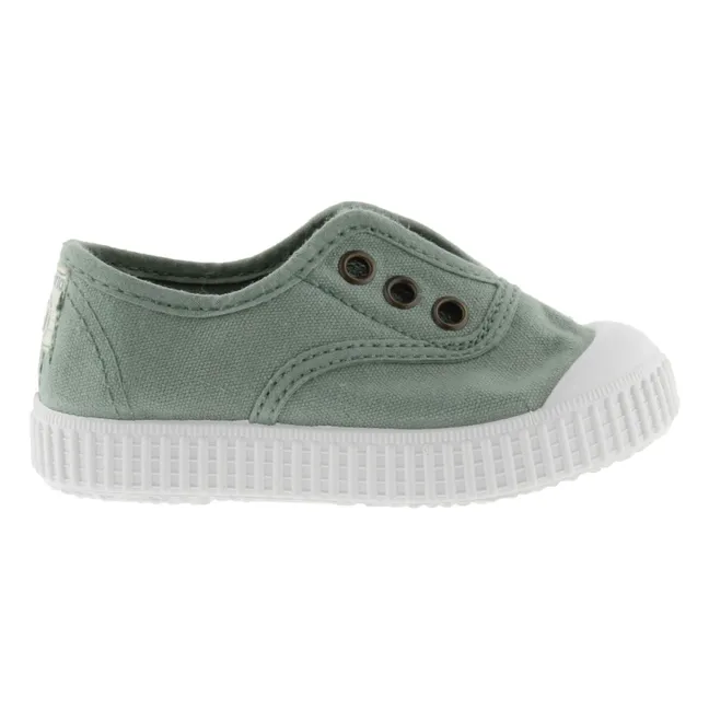 Inglesia Elastico Lon zapatillas | Verde Kaki