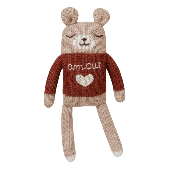 Doudou Ourson Amour | Sienne