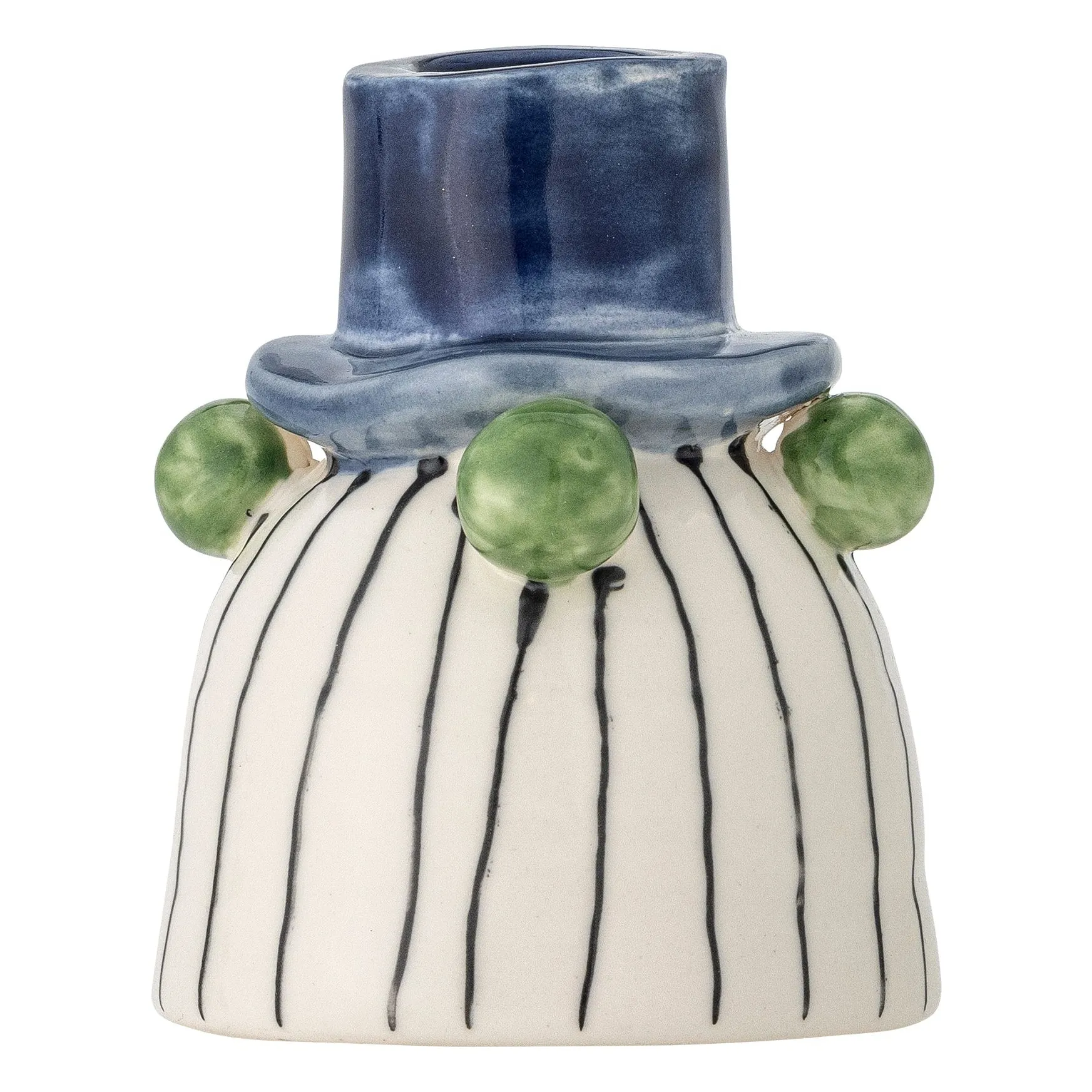 Bloomingville Blue Tacana Stoneware Candlestick