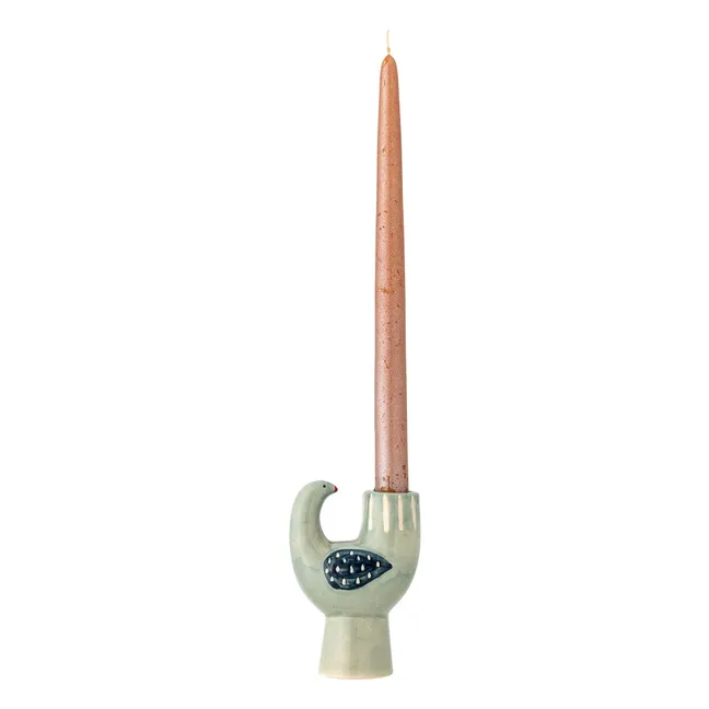 Candeliere per uccelli in gres Trudy | Azzurro