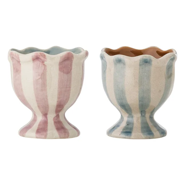 Coquetiers en grès Willa - Set de 2