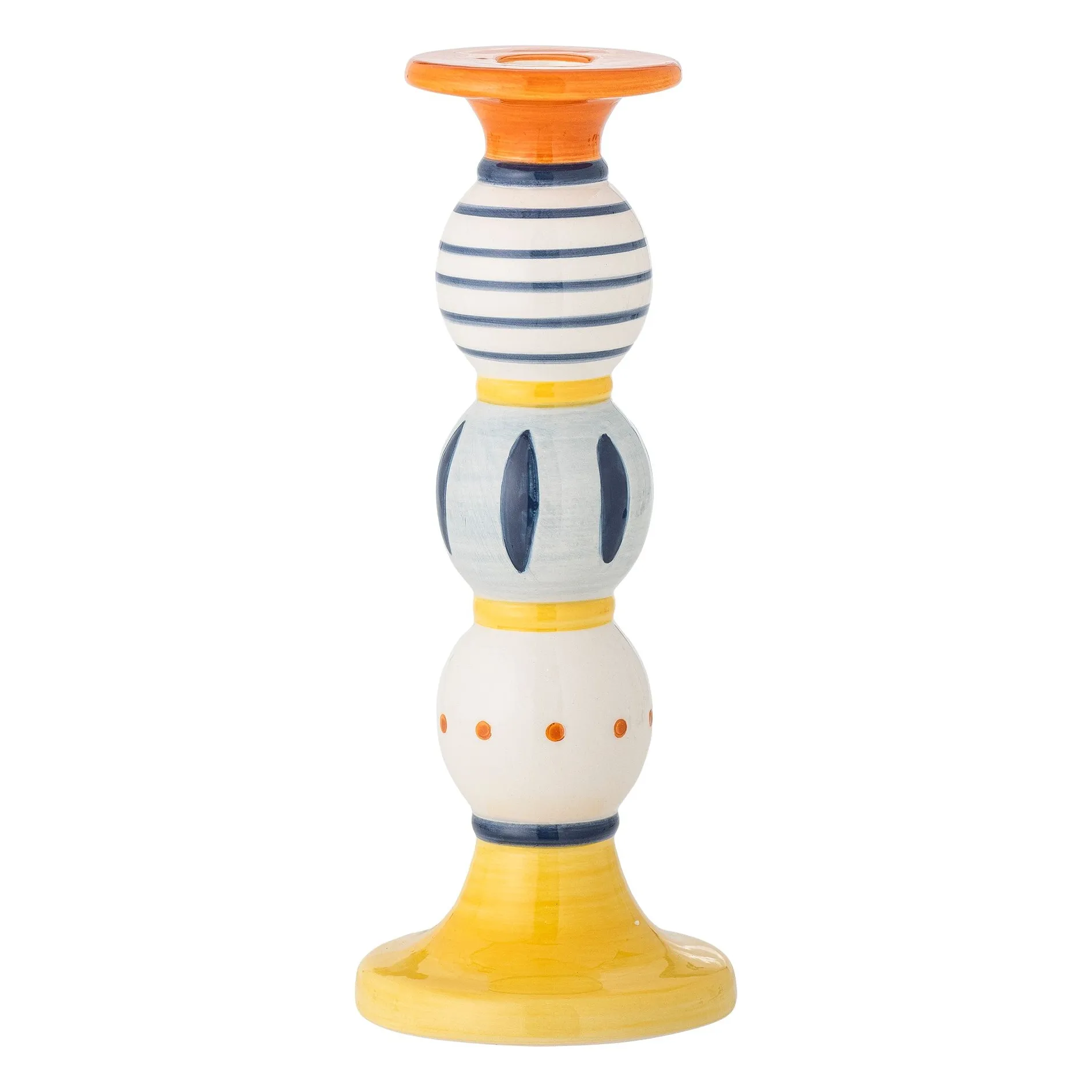 Bloomingville Yellow Kairi Stoneware Candlestick