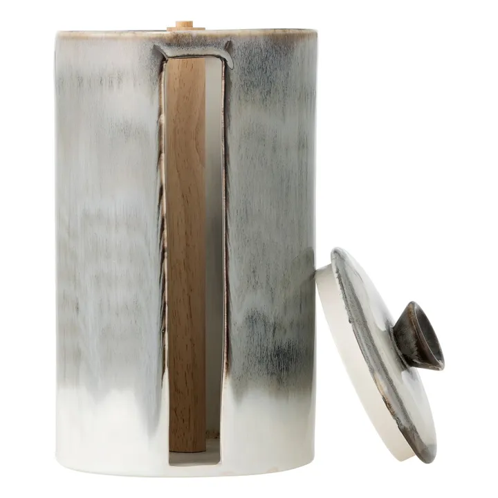 Paula stoneware paper towel holder | Grey- Product image n°5