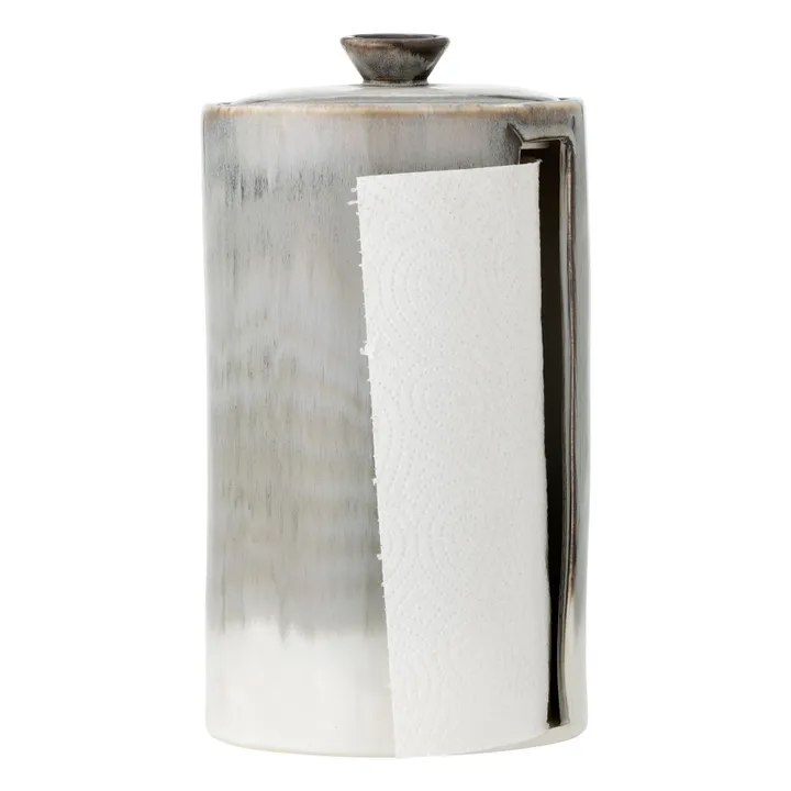 Paula stoneware paper towel holder | Grey- Product image n°3
