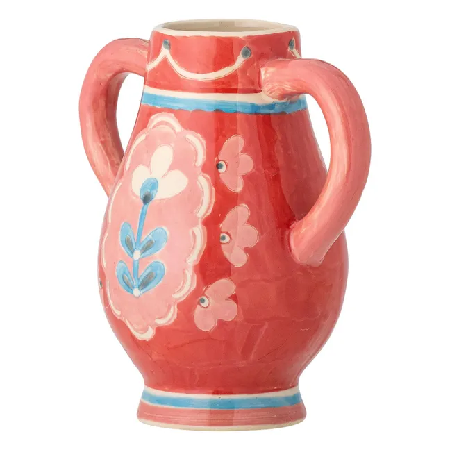 Odina Vase aus Sandstein | Rot