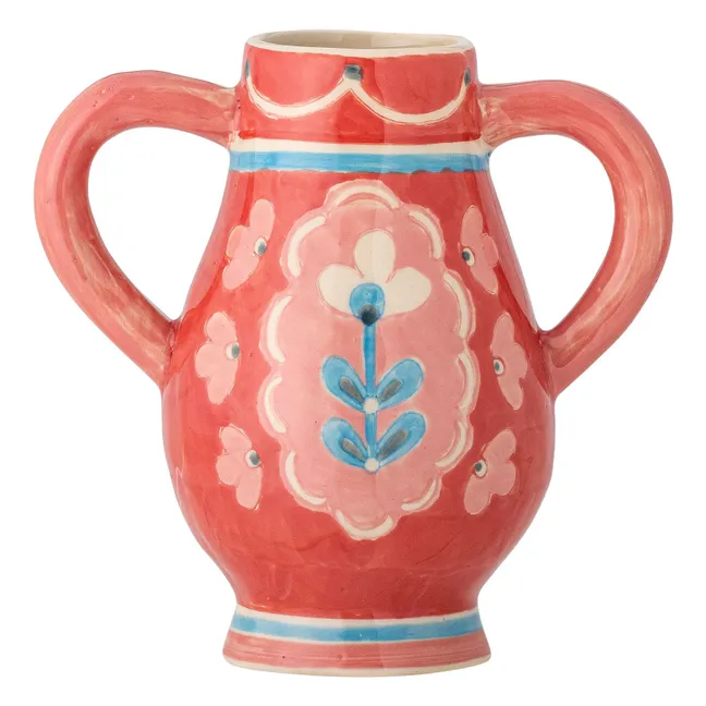 Odina Vase aus Sandstein | Rot