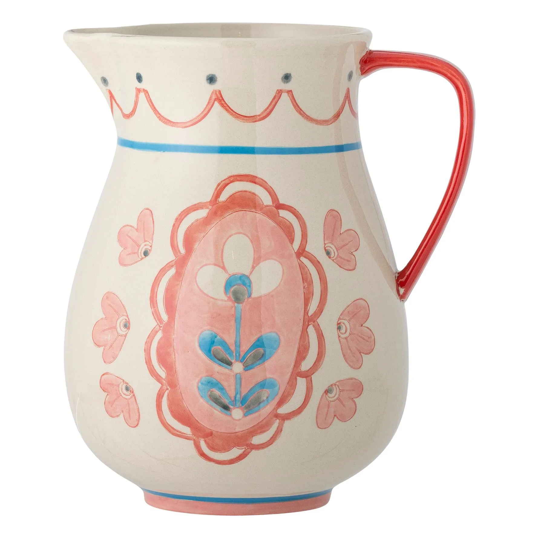 Bloomingville Powder Pink Stoneware Decanter Odina