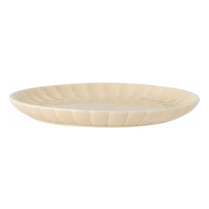 Assiette en grès Latina  | Ivoire- Image produit n°3