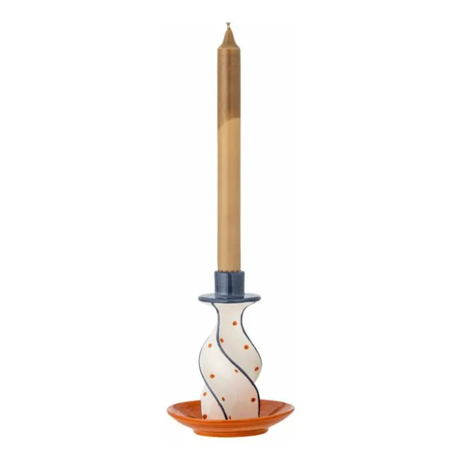 Kairi stoneware candlestick | Ivory