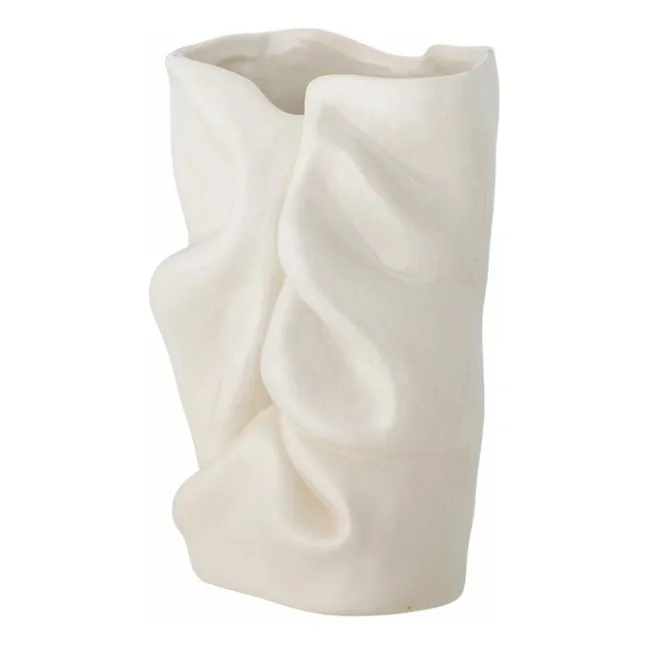 Fabius Vase aus Sandstein  | Weiß