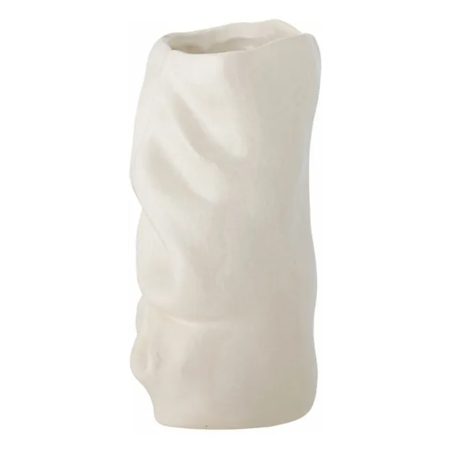 Fabius Vase aus Sandstein  | Weiß