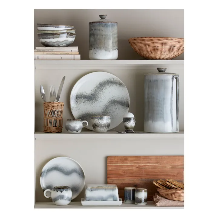 Paula stoneware paper towel holder | Grey- Product image n°2