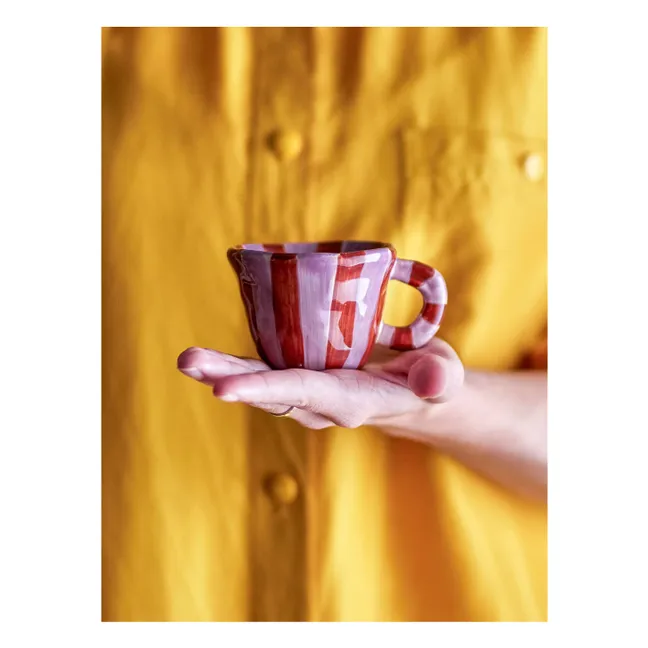 Tasse aus Steingut Nini | Rosa