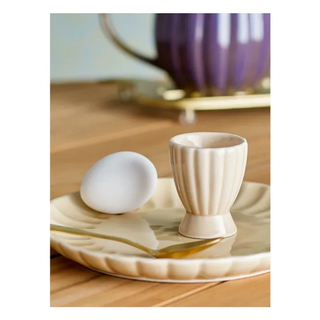Latina stoneware egg cup  | Ivory
