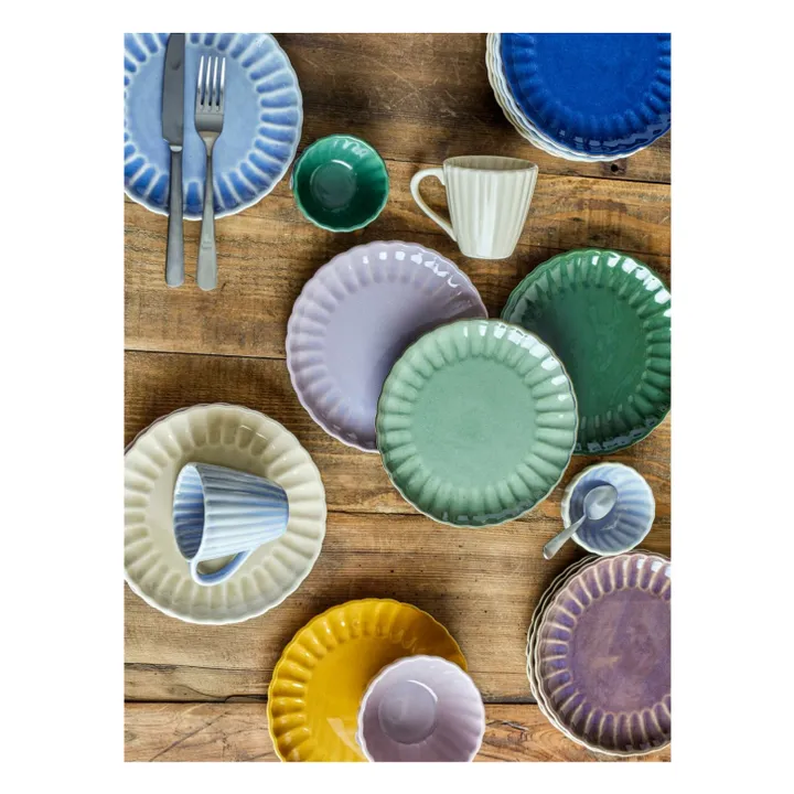 Assiette en grès Latina  | Ivoire- Image produit n°2