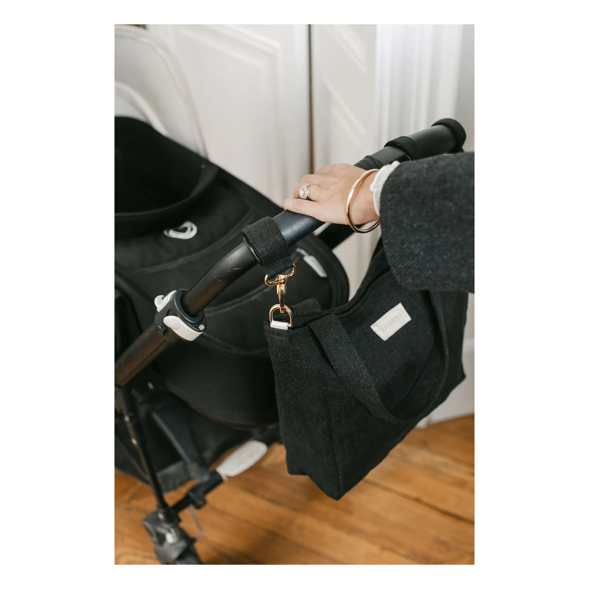 Attaches poussette pour cabas | Noir- Image produit n°0