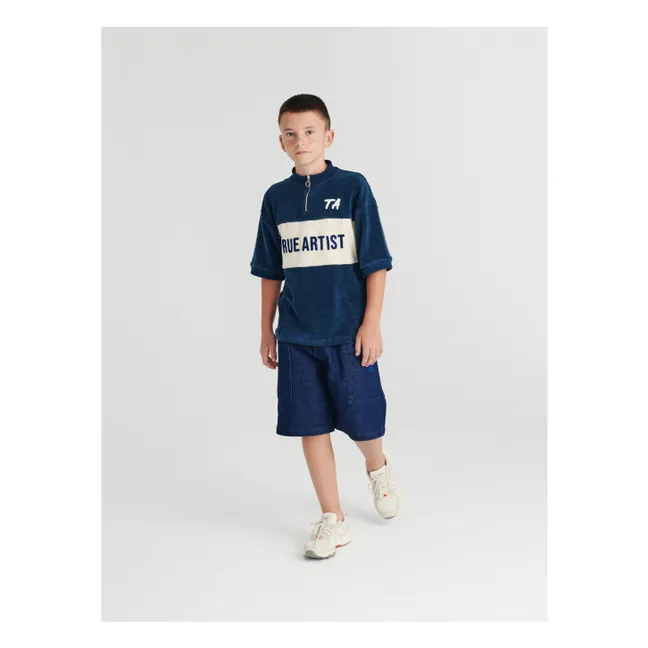 T-Shirt N°02 Eponge | Bleu marine