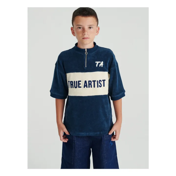 T-Shirt N°02 Eponge | Bleu marine- Image produit n°1