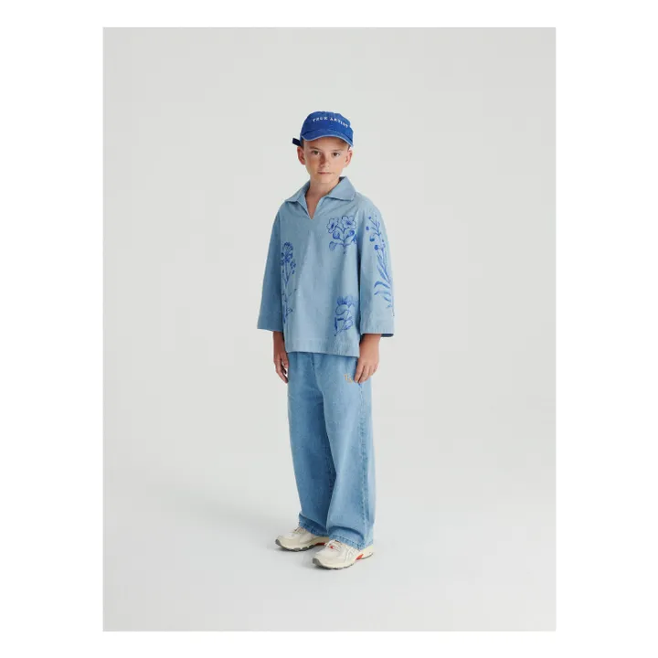 Chemise Denim Herbarium | Bleu jean- Image produit n°5