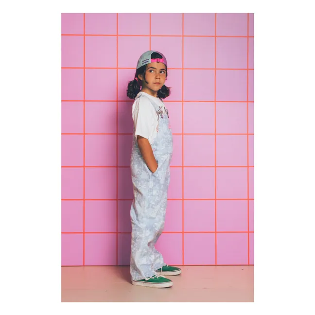 Polaroid-Latzhose | Hellblau