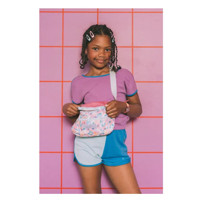 Borsa Banana a fiori | Rosa