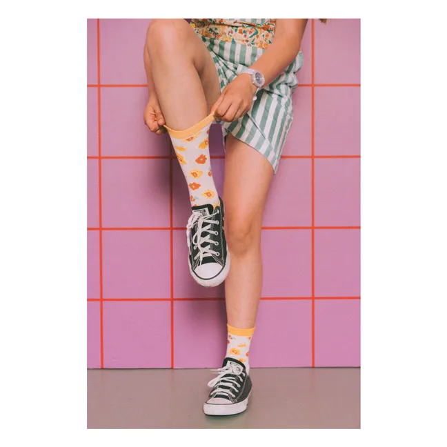 Cornetto Socken | Seidenfarben