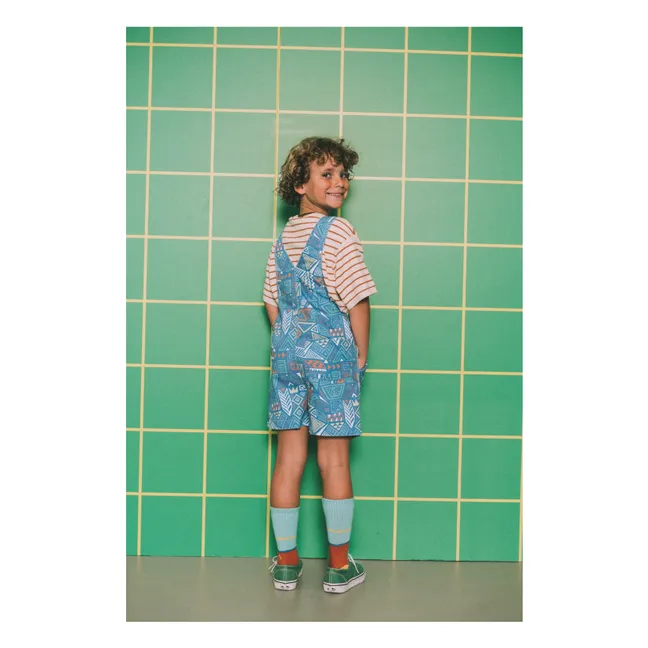 Vintage Short Dungarees | Blue