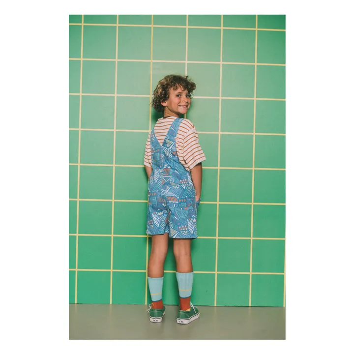 Salopette Short Vintage | Bleu- Image produit n°4