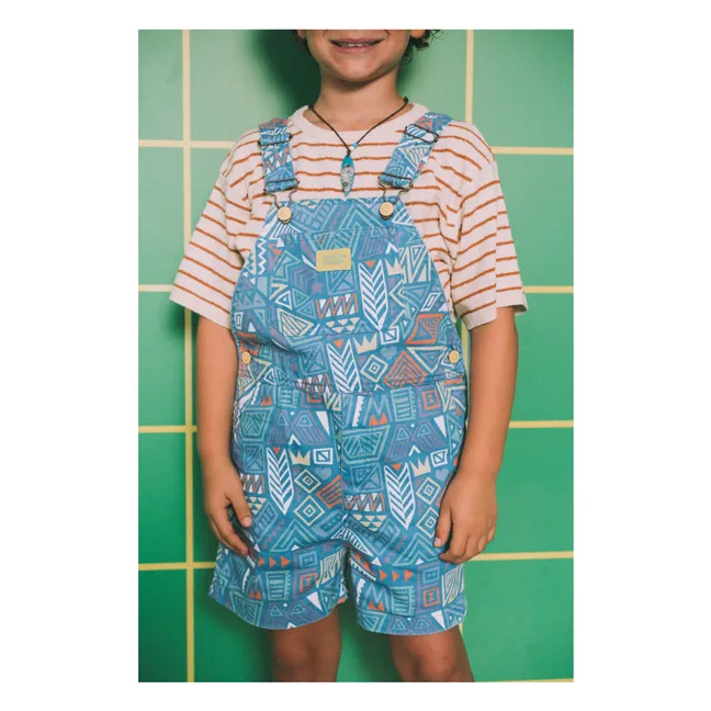 Vintage Short Dungarees | Blue